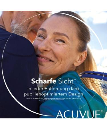 Acuvue Oasys Max 1-Day Multifocal Daily Contacts - -2.50 DPT BC 8.4 UV Protection Comfortable Fit - 30 Lenses for Near Intermediate & Distant Vision - Buy Online on GoSupps.com