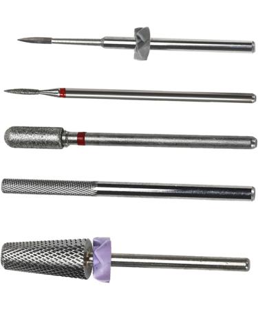 5/6Pcs Drill Bits Set Steel Drills For Acrylic Nails Professional Manicurists Drill Bit Five Piece Set - Buy Online on GoSupps.com