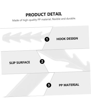 Clispeed 60 StK Mask Hook Hanger Extension Buckle for Face Masks - PP White Mask Cord Connector - Buy Online on GoSupps.com