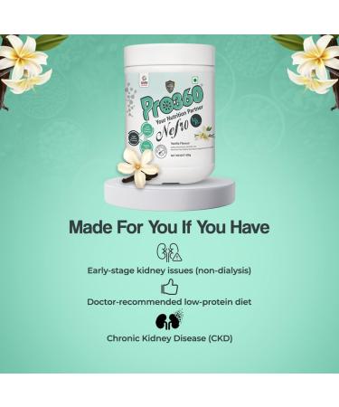 Powder Van.illa Flavour 400g Low Protein Nutrition Supplement for Kidney Health (Non-Dialysis) Vanilla Protein Powder Enriched with L-Taurine L-Carnitine & Essential Nutrients - Buy Online on GoSupps.com