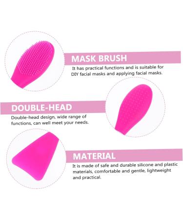 minkissy 1 Film Stick Set Brush Brush Cosmetic Brush Double-head Brush Skin Care Brush Skin Care Beauty Tool Multifunctional Silicone Brush Portable Brush Purple Plastic - Buy Online on GoSupps.com