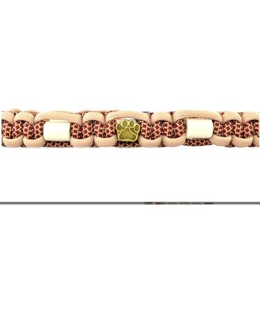 Custom EM Ceramic Collar for Dogs & Cats - Made from Original US Paracord (41-50 cm Bordeaux Red) - Buy Online on GoSupps.com