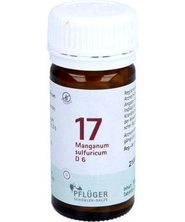 PFL GER Schuessler Salts No. 17 Manganum sulfuricum D6 - 100 Gluten-Free Tablets for Enzyme Activation | International Shipping Available - Buy Online on GoSupps.com
