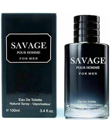 Savage for Men 3.4 Oz Men's Eau De Toilette Spray Refreshing & Warm Masculine Scent for Daily Use Men's Casual Cologne Great Holiday Gift Smell Fresh All Day A Gift for Any Occasion - Buy Online on GoSupps.com