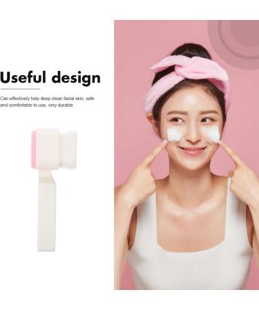 minkissy Silicone Face Scrubbers Exfoliator Brush Facial Cleansing Brush Precision Pore Cleansing Blackheads Removing Face Brush White - Buy Online on GoSupps.com