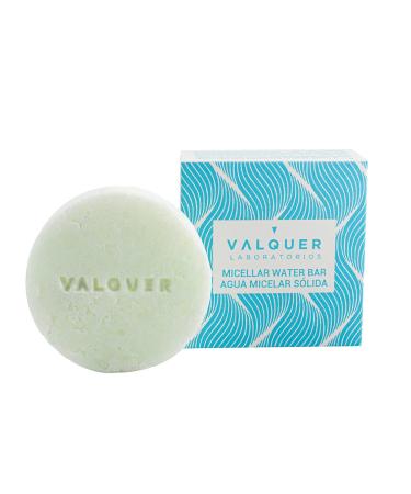 Valquer - Eau Micellaire Solide Glac e Nettoyant Visage Efficace - Hydratante Respectueuse de l'Environnement Id ale pour les Voyages et Tous les Types de Peau. 50g
