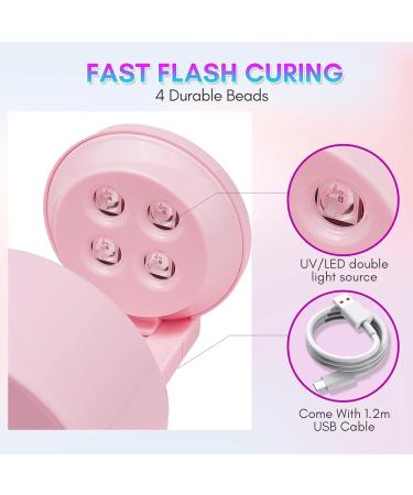 Makartt 5W LED Mini Nail Lamp | UV Nail Dryer for Gel Nails | Portable Nail Light Curing Lamp for Gel Polish | Extension Gel & Travel Nail Lamp - Buy Online on GoSupps.com