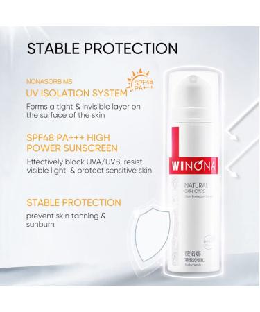 WINONA SPF 48+++ Face Sunscreen Lotion with Portulaca Oleracea Extract - Lightweight Sunblock Milk for Sensitive Skin - 1.76oz - Buy Online on GoSupps.com