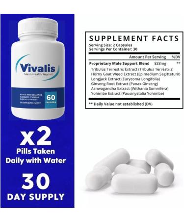 VIVALIS Pills Advanced Formula Supplement Pro Maximum Strength Support Capsules for Health Support Premium Formula (60 Capsules) (1) - Buy Online on GoSupps.com