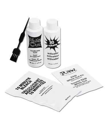RAW Beyond Bleach White-Out Kit includes Conditioning Toner and 30 Volume Activator