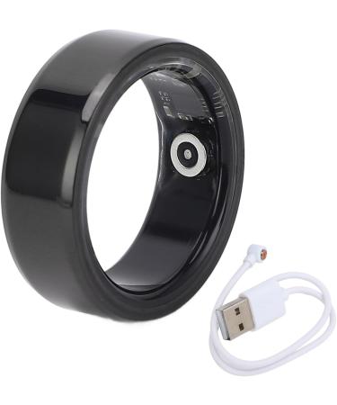 BROLEO Fitness Tracking Ring - Black Stainless Steel Outdoor Smart Ring for Accurate Health Monitoring - Buy Online on GoSupps.com
