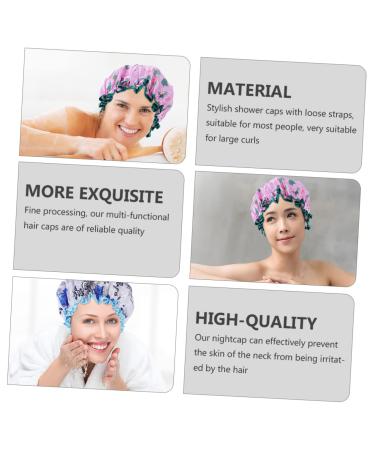 Hemoton 2pcs Kids Shower Cap Set - Satin & Peva Styling Hat for Children and Women - Buy Online on GoSupps.com