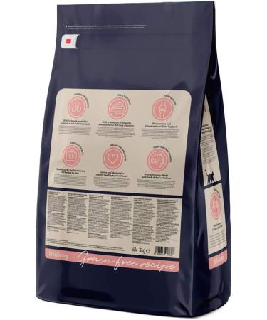 Amazon Brand - Lifelong - Dry Cat Food for Adult Cats Grainfree Recipe with Fresh Salmon 1 Pack of 3kg Salmon Adult Cats - Buy Online on GoSupps.com