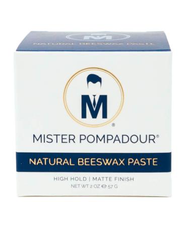 Mister Pompadour Natural Beeswax Matte Hair Paste | High Hold, No Shine | Water Based | 2oz - Buy Online on GoSupps.com