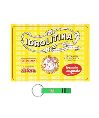 Ristora Idrolitina Preparato per Acqua da Tavola Lot de 15 sachets de pr paration pour eau de table + porte-cl s Beni Culinari