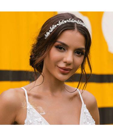 Yean Rhinestones Headbands for Women Wedding Bridal Headpiece Crystal Flower Tiaras Headband Bridal Tiara Wedding Accessories - Buy Online on GoSupps.com