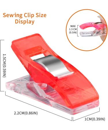 Sewing Clips & Quilting Clips - Pack of 100 Fabric Craft Clips with Tin Box - Buy Online on GoSupps.com