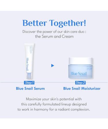 It'S SKIN Blue Snail Cream - Hydrating Daily Face Moisturizer with Snail Mucin Centella Asiatica & Niacinamide | Korean Skincare 1.69 Fl oz - Buy Online on GoSupps.com