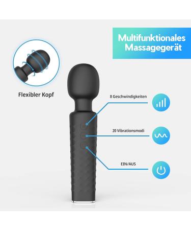Wireless Massage Tab - Ifinic Electrical Wall Massager with 20 Vibration Modes & 8 Speeds for Muscle Pain Relief & Relaxation | International Shipping Available - Buy Online on GoSupps.com
