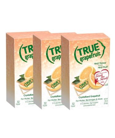 True Citrus True Grapefruit Crystallized Grapefruit 32 packets (3 boxes 96 total packets)