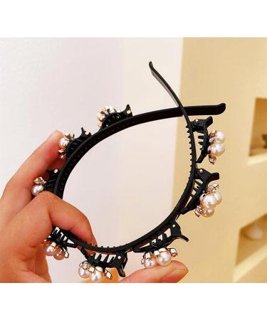 Qazuoik 4 PACK Hairpin Headbands - Double Bangs Hairstyle Headwear for Women - Cute Hair Accessories for Styling - Buy Online on GoSupps.com