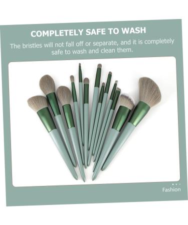 minkissy 1set Makeup Brush Set Loose Powder Wooden Foundation Brush Professional Makeup Brush Smudge Brush Highlight Brush Green Powder Portable Miss Wooden Handle Mix Paint - Buy Online on GoSupps.com
