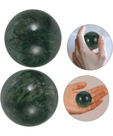 Healeved 4-Piece Jade Fitness Handball Massage Balls - Premium Health Massage Tool for Exercises - Green 4.00x4.00cm - Buy Online on GoSupps.com