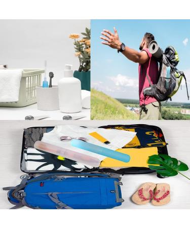 Travel Toothbrush Set - 2 Portable Toothbrushes with Protective Covers & Storage Box - Family Blue and White - Buy Online on GoSupps.com