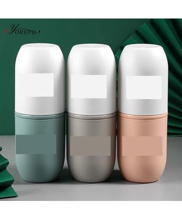 Digjobk Portable Toothbrush Cup & Case - Travel-Friendly Light Gray Toothbrush Holder for Couples & Bathroom | Creative Plastic Design - Buy Online on GoSupps.com