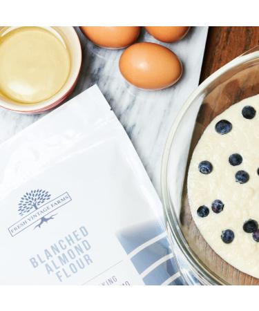Fresh Vintage Farms Almond Flour - Blanched, Gluten Free, Non GMO, Keto Friendly - 16 oz - Buy Online on GoSupps.com