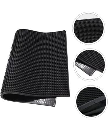 Angoily 1pc Non-Slip Hair Cutting Tool Barber Floor Mats Proof Mat for Hair Straighteners Hair Tools Mat Silicone Mat for Hair Tools Hair Tongs Mat Black Thicken Non-Slip Mat PVC - Buy Online on GoSupps.com