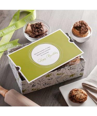 Broadway Basketeers Happy Birthday Gift Baskets for Prime Delivery Gourmet Cookie Gifts Box with Brownies  Individually Wrapped Edible Care Package for Men  Women  Husband  Wife  Mom  Dad  Families Happy Birthday 22 Pieces - Buy Online on GoSupps.com