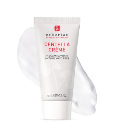 Erborian Face Moisturizer Cream Centella Cream - Ultra Light-Weight Facial Moisturizing Cream with Shea Butter Hyaluronic Acid Glycerin & Beta Glucan - Soothes & Hydrates Skin - All Skin Types 50ml