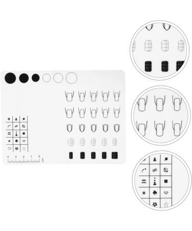 Housoutil 1pc Silicone Manicure Pad Silica Gel Tool Kit White Printing - Buy Online on GoSupps.com