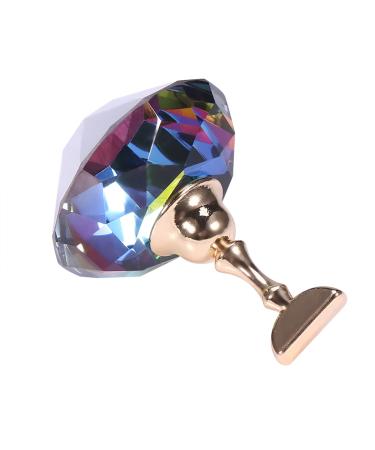 4 Nail Art Practice Stand Magnetic Nail Tip Practice Stand Nail Art Display Base Alloy Holder Nail Art Display Stand Manicure Tool (Diamond Symphony + 1 Base) Diamond Symphony + 1 base Diamond Symphony + 1 base