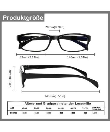 Cojwis 6 Pack Reading Glasses for Men & Women - Quality Spring Hinge Blue Light Filter Readers (2.75x Assorted Colors) - Buy Online on GoSupps.com