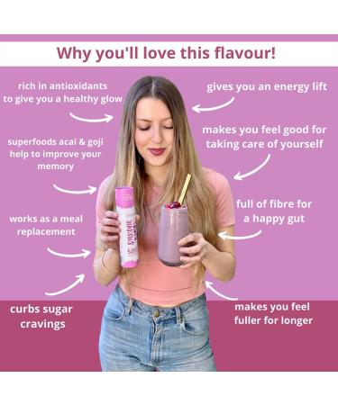Smoothie Bombs Blender Boosters - Super Berries Mix  Acai  Goji berry  Cranberry  Cherry  Organic Superfoods ingredients  Gluten-Free  Vegan  5 Bombs Per Tube - Buy Online on GoSupps.com