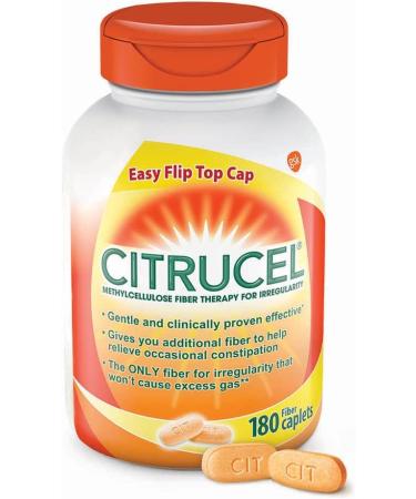 Citrucel Fiber Therapy Caplets for Irregularity - 180 Easy-to-Swallow Methylcellulose Fiber Caplets - Buy Online on GoSupps.com