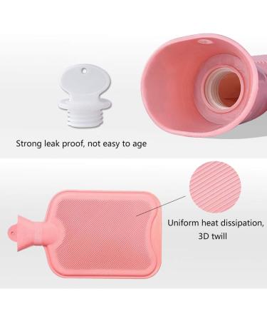 Drizzle Pink Hot Water Bottle Hot Water Bag Cover Opaque Premium Classic Rubber Bottle Great for Pain Relief Cloud - Buy Online on GoSupps.com