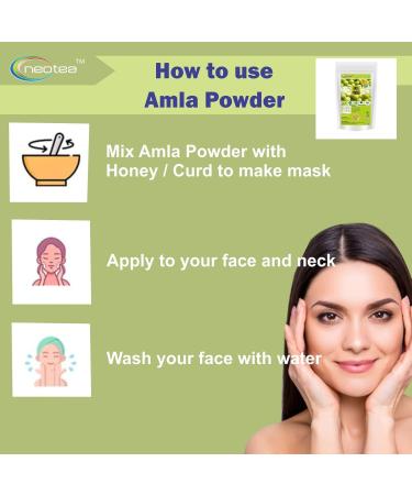 Neotea 100% Pure Amla Powder | Indian Gooseberry | Natural Source of Vitamin C | Superfood for Hair Skin & Immunity | Ayurvedic Herbal Supplement (100 GM(3.52 OZ)) - Buy Online on GoSupps.com