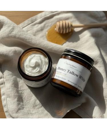 Bashka Myers 9 oz Honey Tallow Whip 2-Ingredient Moisturizer | Grass-Fed & Grass-Finished Beef Tallow and Raw Organic Honey | Ultra-Nourishing Face & Body Cream | Handcrafted Natural Skincare - Buy Online on GoSupps.com