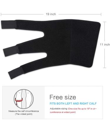 Calf Compression Sleeve for Men and Women Adjustable Shin Splint Compression Sleeve Calf Compression Brace Shin Splint Sleeve Support Lower Leg Wrap Muscle for Running - Buy Online on GoSupps.com