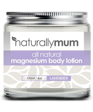 NaturallyMum Magnesium Body Lotion | Support for Restless Legs  Sleep  Heart  Bone  Nerve  Gut Health and Muscle Pain Relief | Topical Cream Safe for Kids | Lavender | 4.2 Oz - Buy Online on GoSupps.com