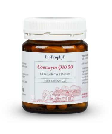 BioProphyl Coenzyme Q10 50-50 mg Coenzyme Q10 fermentative with magnesium and vitamin B1-60 vegetable capsules for 2 months - 100% vegan