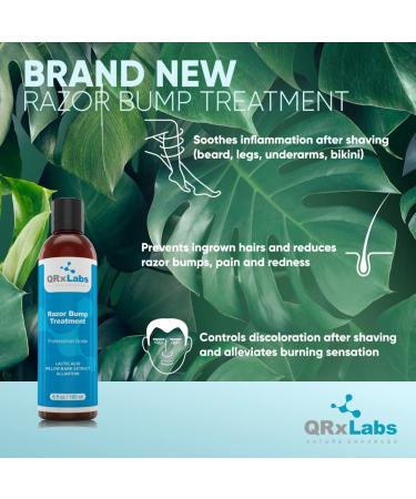 Razor Bump Treatment - Prevents Ingrown Hair & Irritation - Face, Underarms, Legs, Bikini - 6 fl oz - Buy Online on GoSupps.com