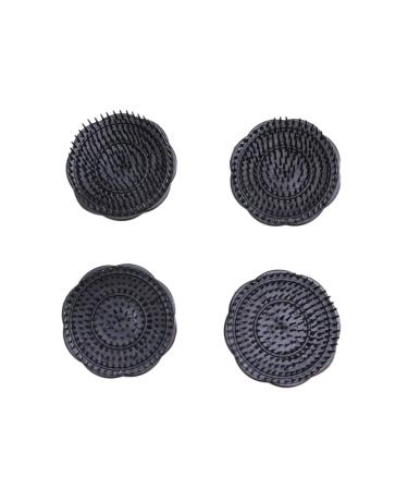 Hemobllo 4pack Scalp Shampoo Brush Black for Scalp Cleansing Massage Relaxation