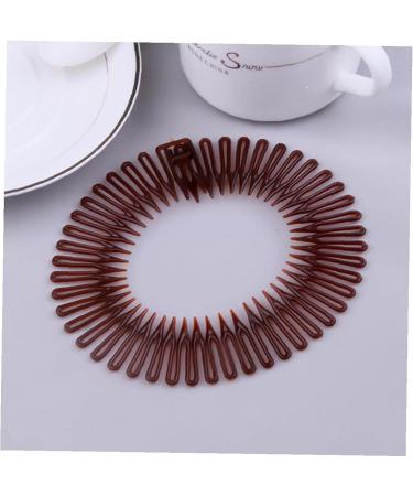 Stretch Hair Combs Plastic Full Circle Headband Flexible Hair Clip Sports Hair Wrap Holder for Women Girls Style 1 - Buy Online on GoSupps.com