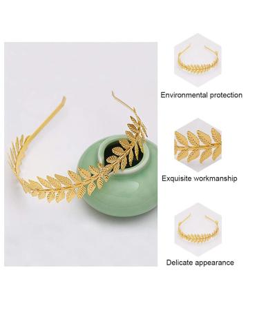 Gold Leaf Greek Goddess Bridal Headpiece - Shegirl Wedding Hair Crown - Buy Online on GoSupps.com