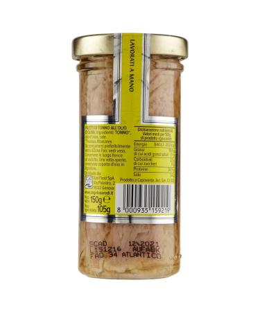 6x Angelo Parodi Tuna Fillets in Olive Oil 150g - Premium Italian Gourmet Cod Polpa 400g - International Shipping Available - Buy Online on GoSupps.com