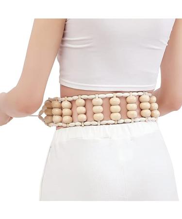 Pacienjo Wooden Back Massage Roll Rope | Manual Massage Belt for Back Neck Shoulder & Leg Pain Relief - Essential Wood Sculpture Tool - Buy Online on GoSupps.com